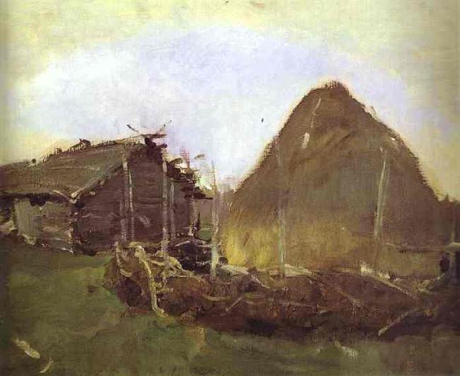 Valentin Serov Haystack oil painting picture